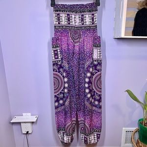 Purple Mandala Harem Hippie Elephant Pants